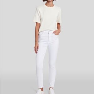 COPY - 7 for all mankind stretchy white jeans